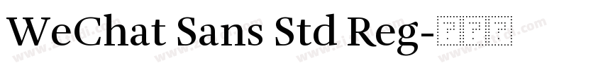WeChat Sans Std Reg字体转换